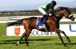 Pocket Rocket! Grant Van Niekerk steers Glen Kotzen's Counts Rocket to an easy win in the ListedWinter Juvenile Stakes