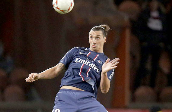 Paris Saint Germain (PSG) player Zaltan Ibrahimovic