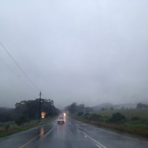 Wet! A shot an hour ago in Durbanville