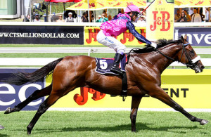 Legislate wins the Gr1 Investec Cape Derby at Kenilworth on 14-02-01