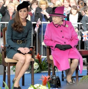 Kate Middleton and the Queen at Cheltenham