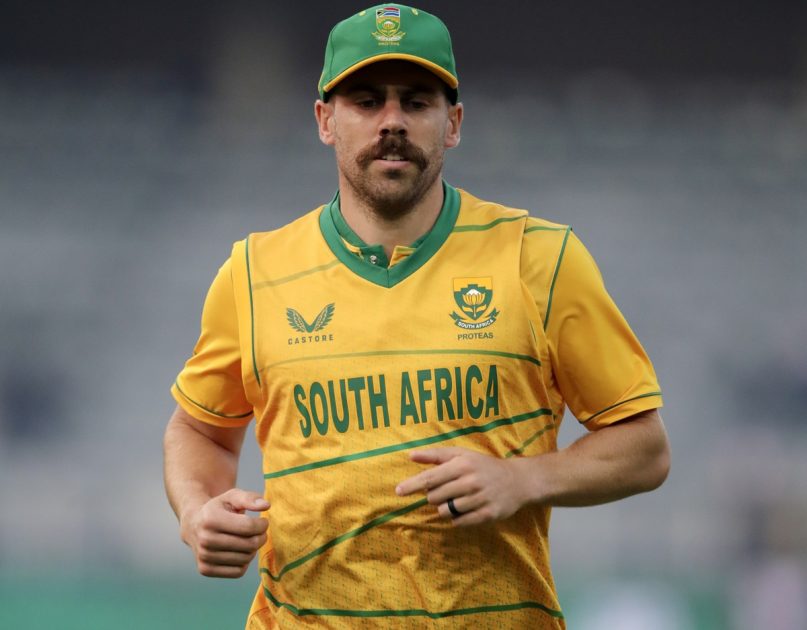 Anrich Nortje of South Africa during the 2023 KFC T20 International Series
