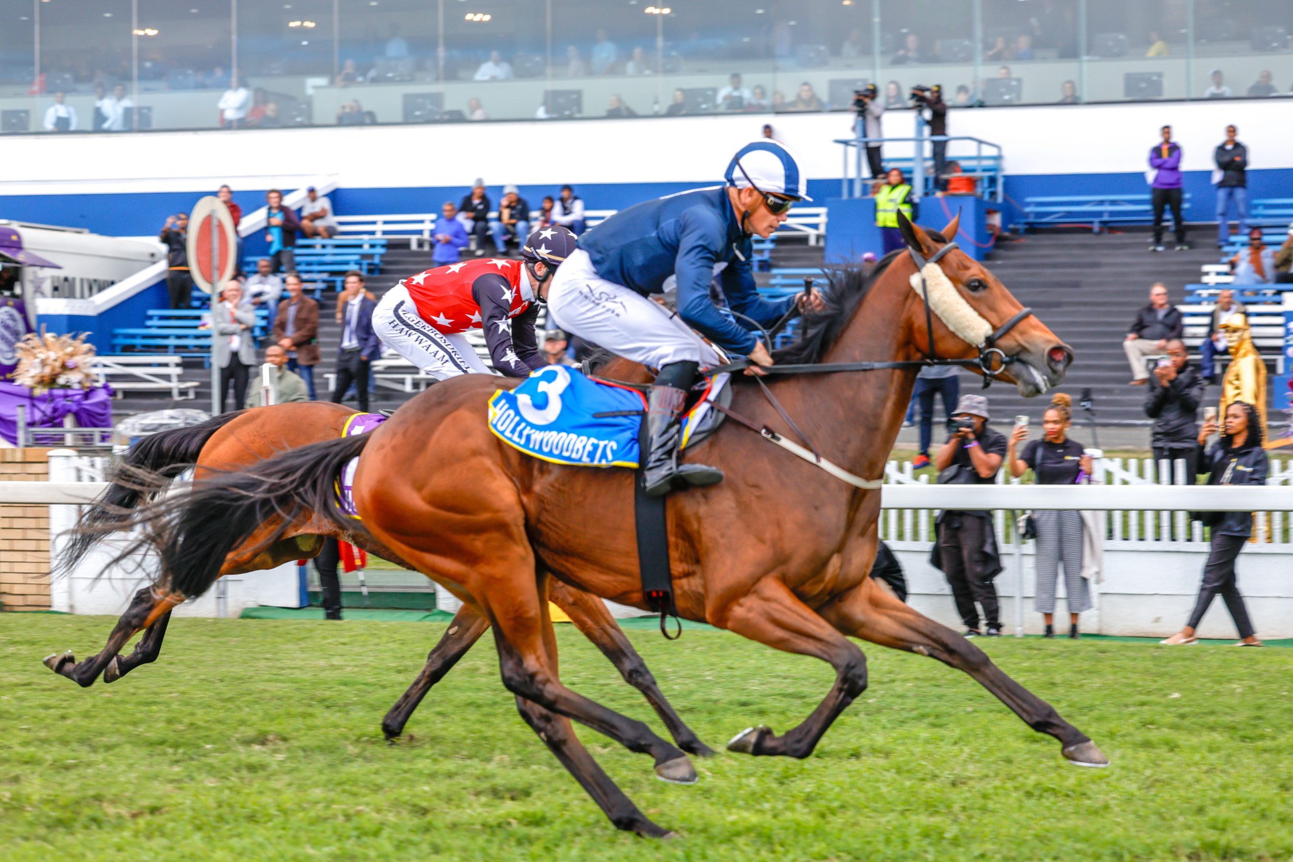 Richard Fourie produced a perfectly judged ride to get the best out of Whistle The Tune