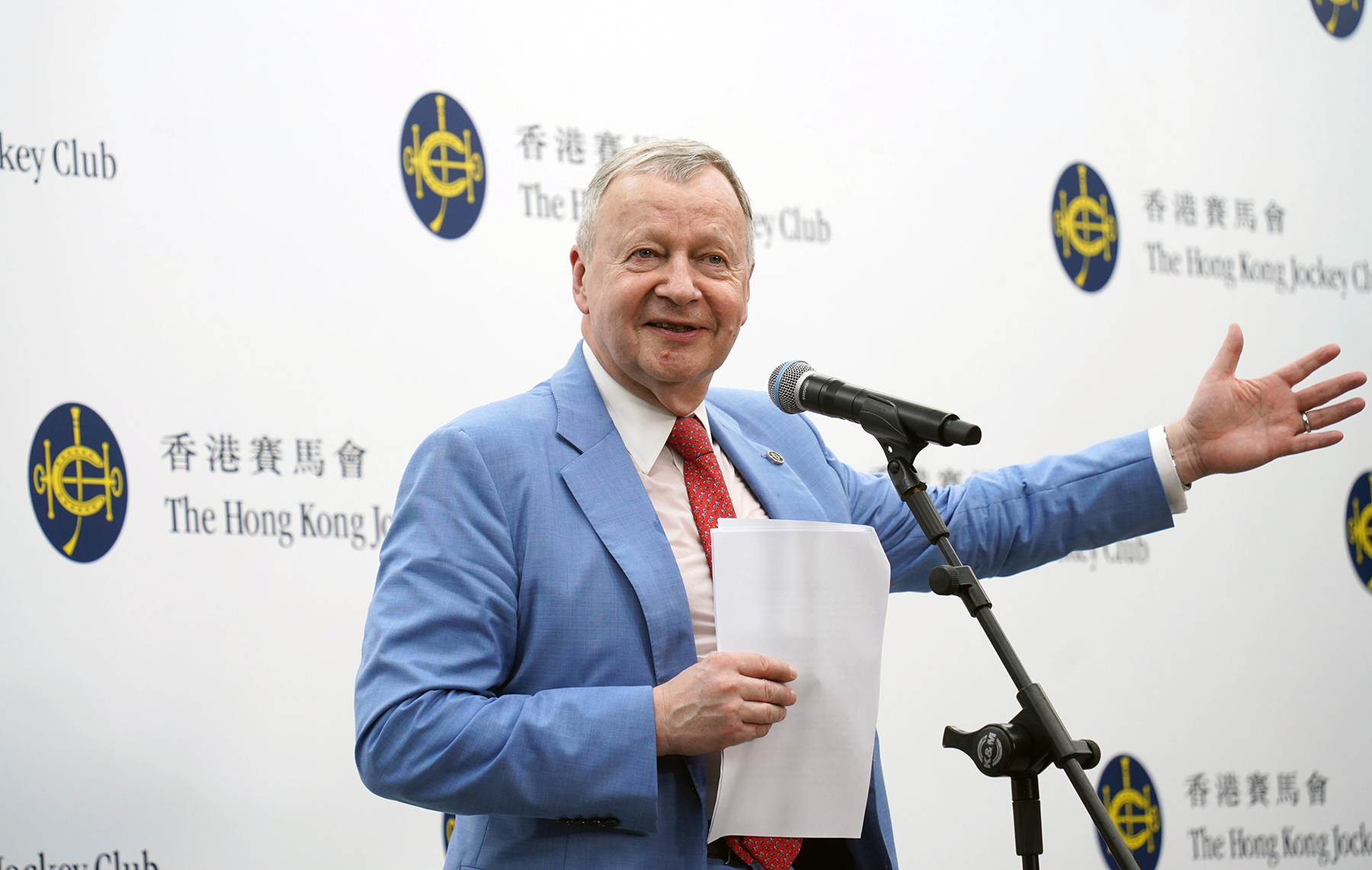 Hong Kong Jockey Club's Chief Executive Officer, Mr Winfried Engelbrecht-Bresges (Pic - HKJC)