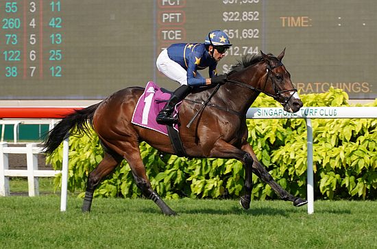 Lim's Kosciuszko (Marc Lerner) makes light work of his rivals in the Group 1 Lion City Cup 