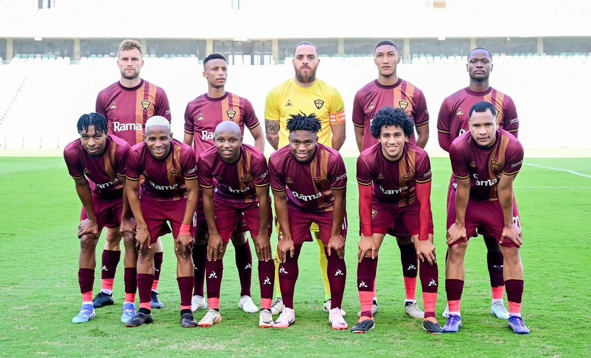 Stellenbosch FC team during the CAF Confederation Cup 2024/25 2nd leg game (Pic - Gerhard Duraan/BackpagePix)