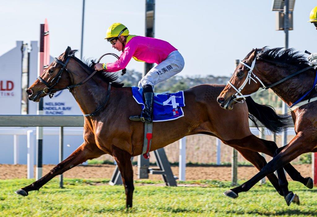 Rainbow Lorikeet (Aldo Domeyer) holds off tote favourite Time For Love under Muzi Yeni 