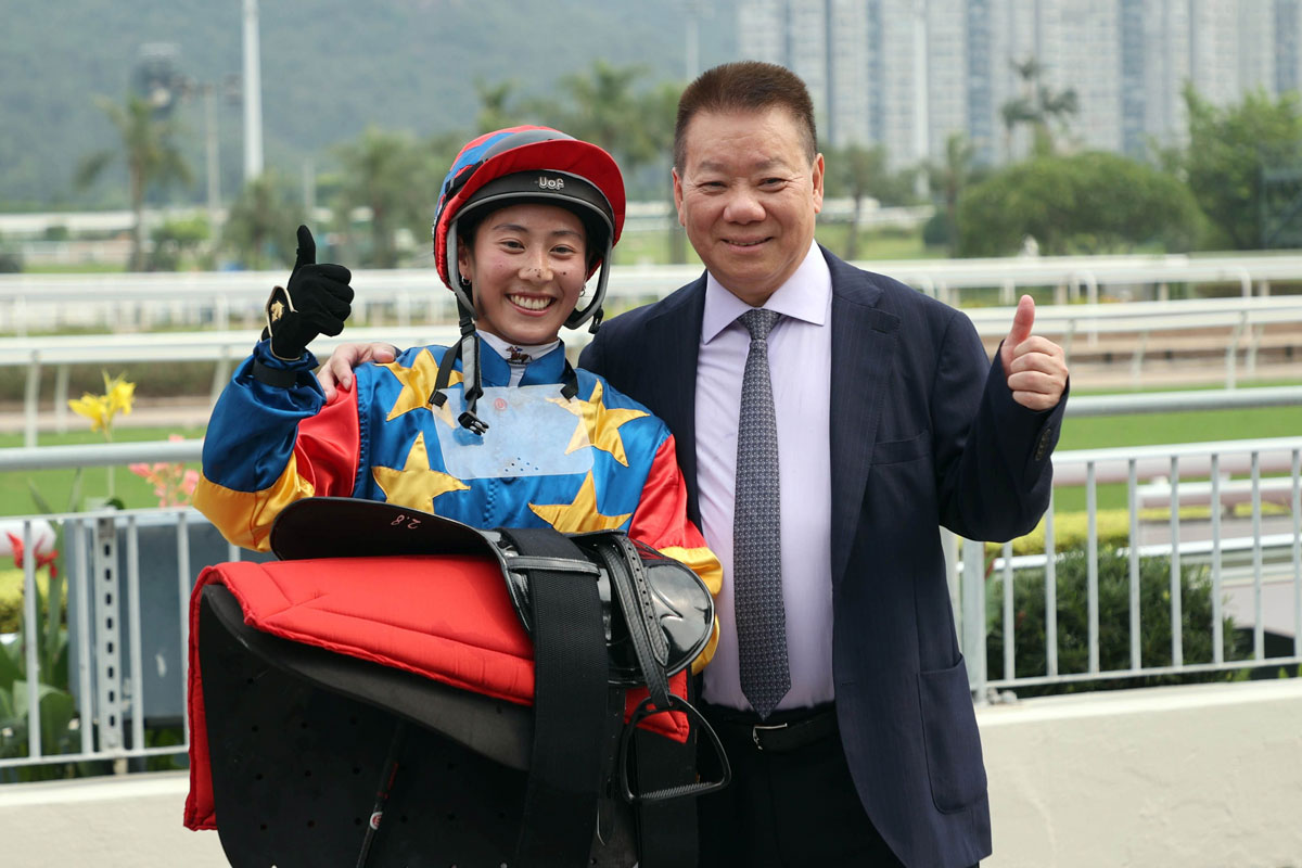 Britney Wong wins her first All Weather Track race in Hong Kong (Pic - HKJC)