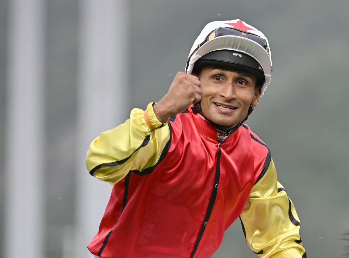 Karis Teetan finished second in the 2023-24 Hong Kong jockeys’ championship (Pic - HKJC)