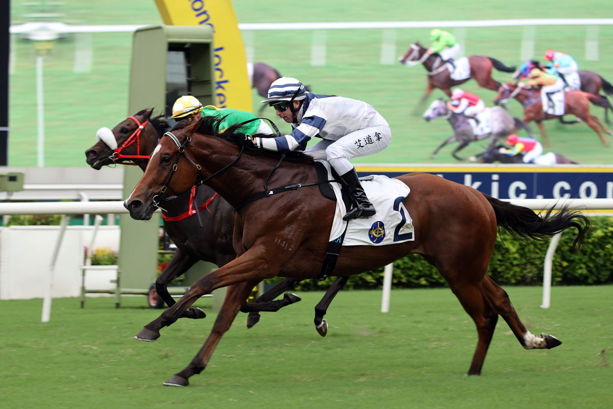 Rubylot surges to his fourth win (Pic - HKJC)