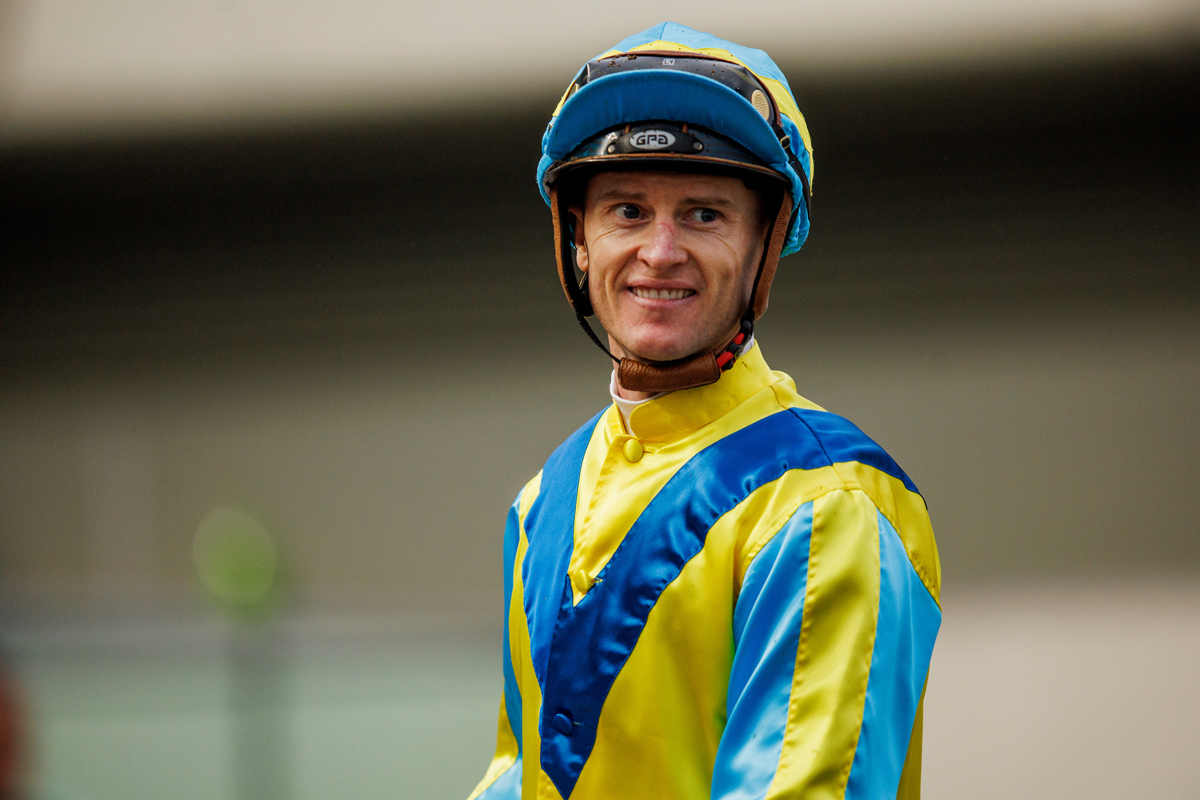 Zac Purton has nine rides on Sunday (Pic - HKJC)