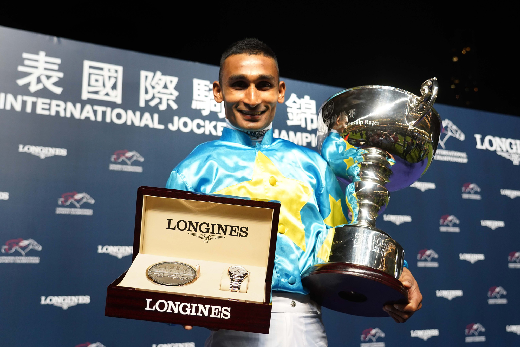 Karis Teetan wins the 2019 LONGINES International Jockeys’ Championship (Pic - HKJC)