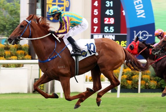 Karma posts his fifth win at Sha Tin on 20 October (Pic - HKJC)