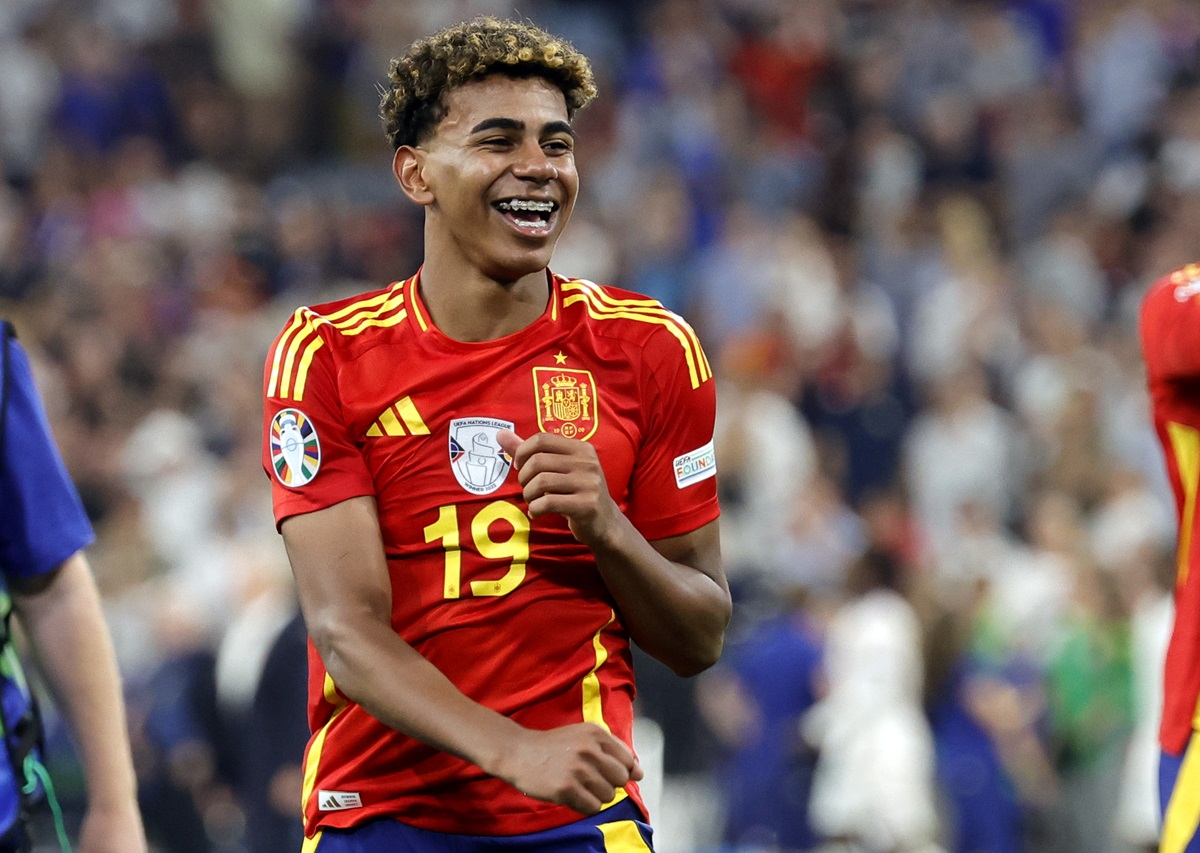 Lamine Yamal of Spain celebrates winning the UEFA EURO 2024 semi-finals soccer match between Spain and France in Munich (Pic - EPA/Ronald Wittek)