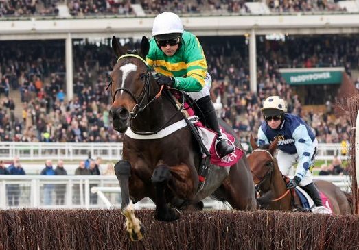 Jonbon (Nico de Boinville) wins the Gr1 Betafir Tingle Creek Chase at Sandown (Pic - Coolmore)