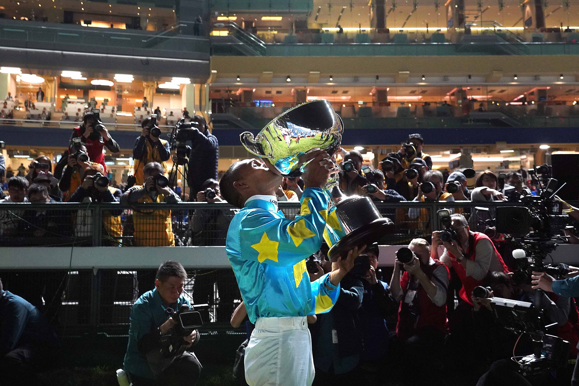 Karis Teetan wins the 2019 LONGINES International Jockeys’ Championship (Pic - HKJC)