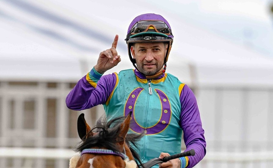 Jockey Corne Orffer takes the ride on Sugarbush for trainer Andre Nel today (Pic - Chase Liebenberg)