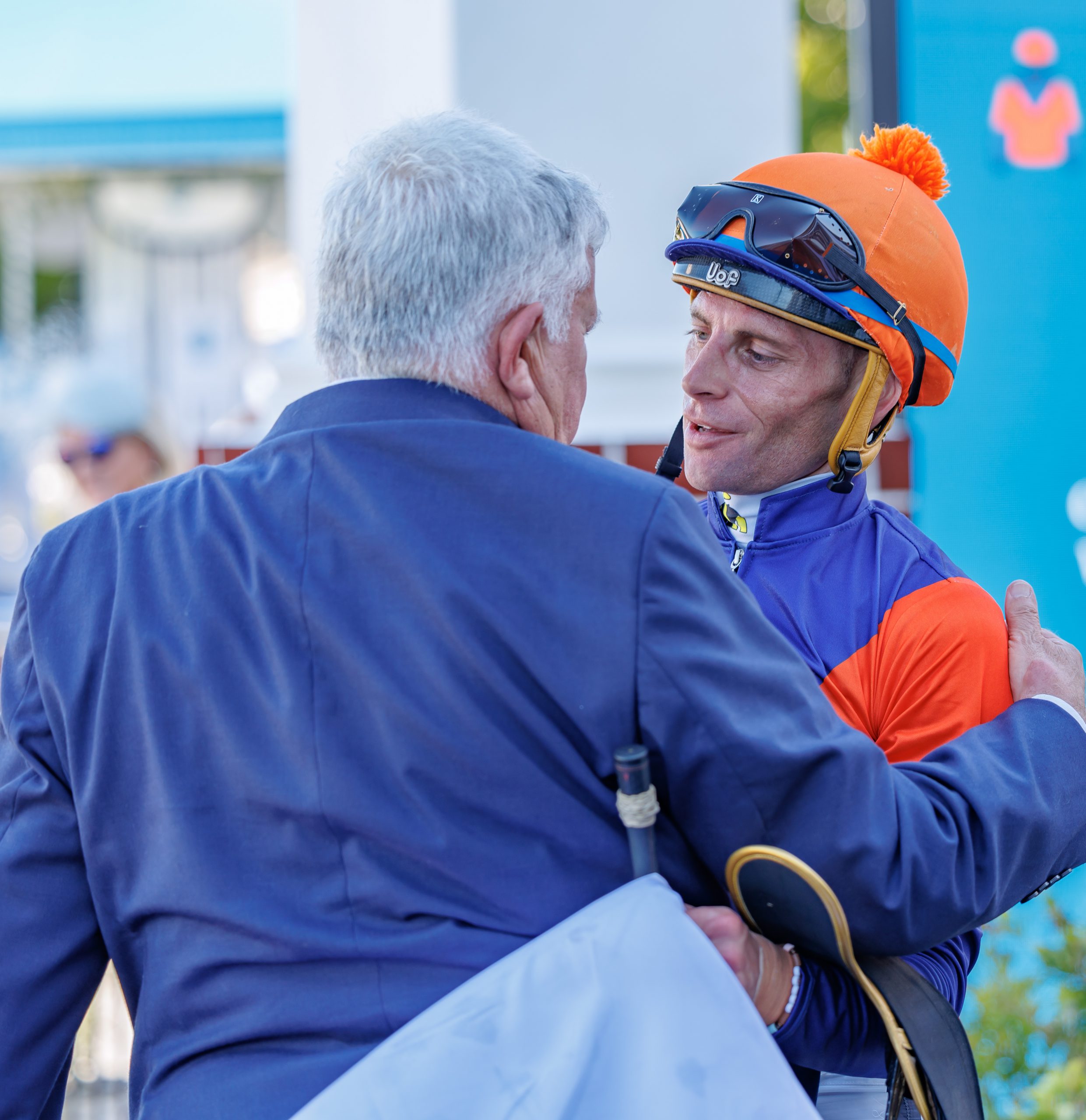 Kings all! Trainer Vaughan Marshall and Gavin Lerena enjoy the post-race moment (Pic - Candiese Lenferna)