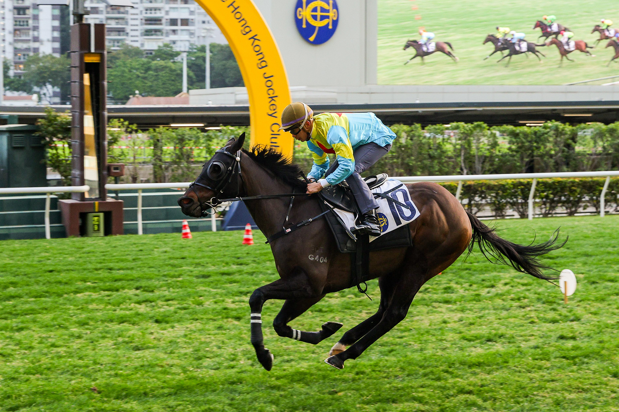 Victor The Winner wins a 1200m trial at Happy Valley (Pic - HKJC)