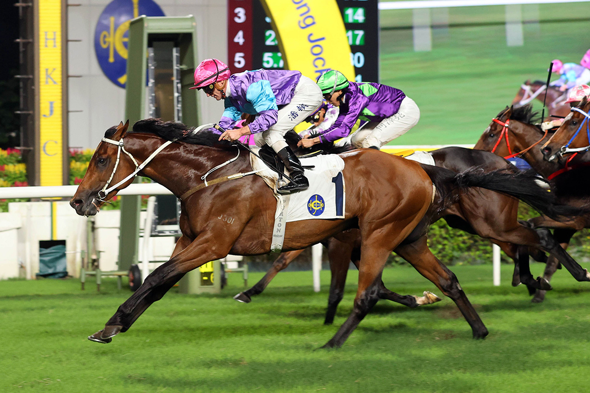 James McDonald will combine with Stunning Peach (Pic - HKJC)