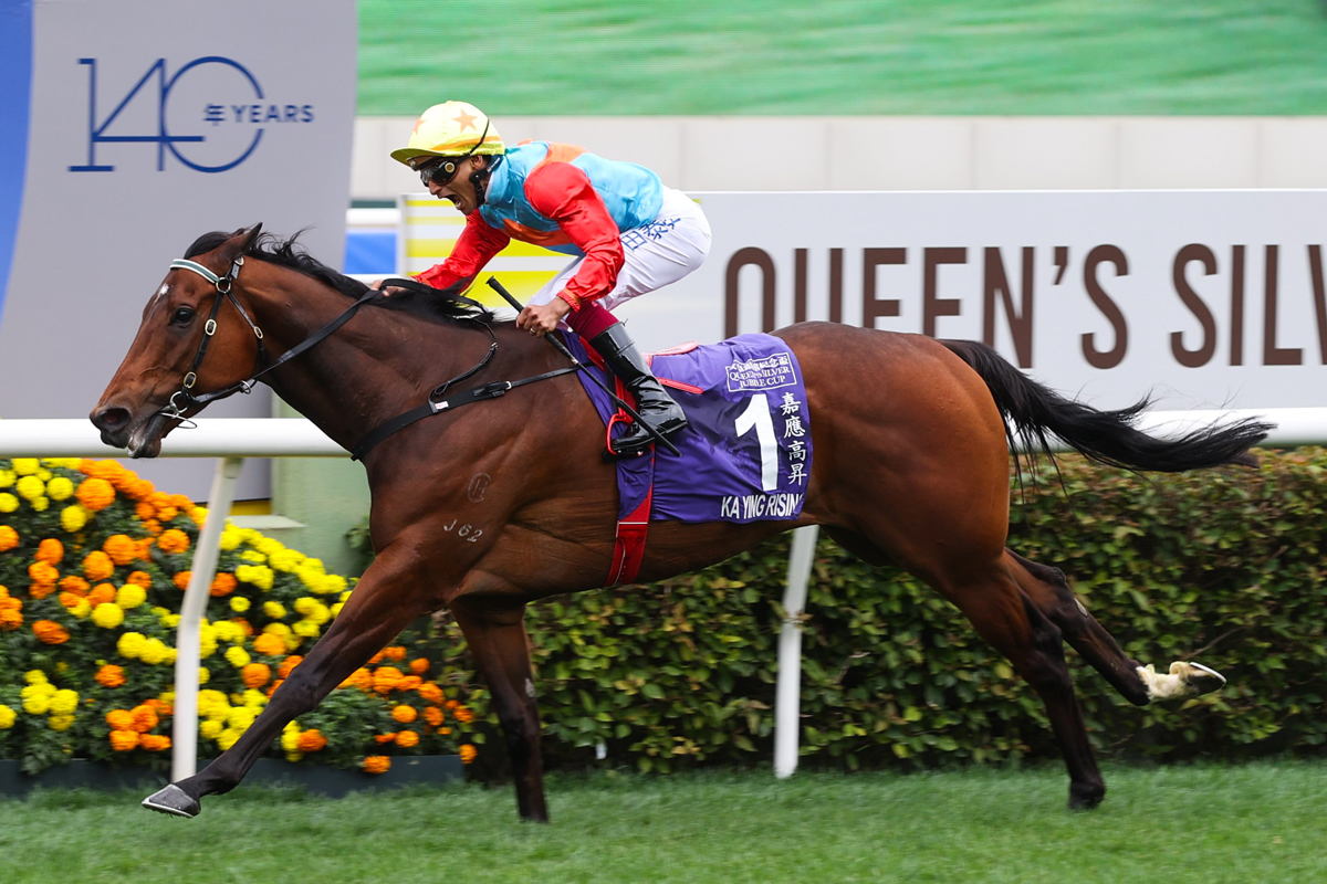 Ka Ying Rising makes it 10 wins in a row (Pic - HKJC)