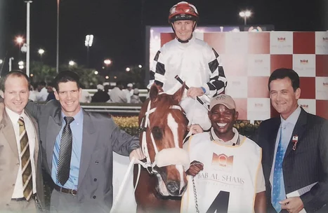 Linngari, in the winner’s box at Nad Al Sheba (Pic - 4Racing)