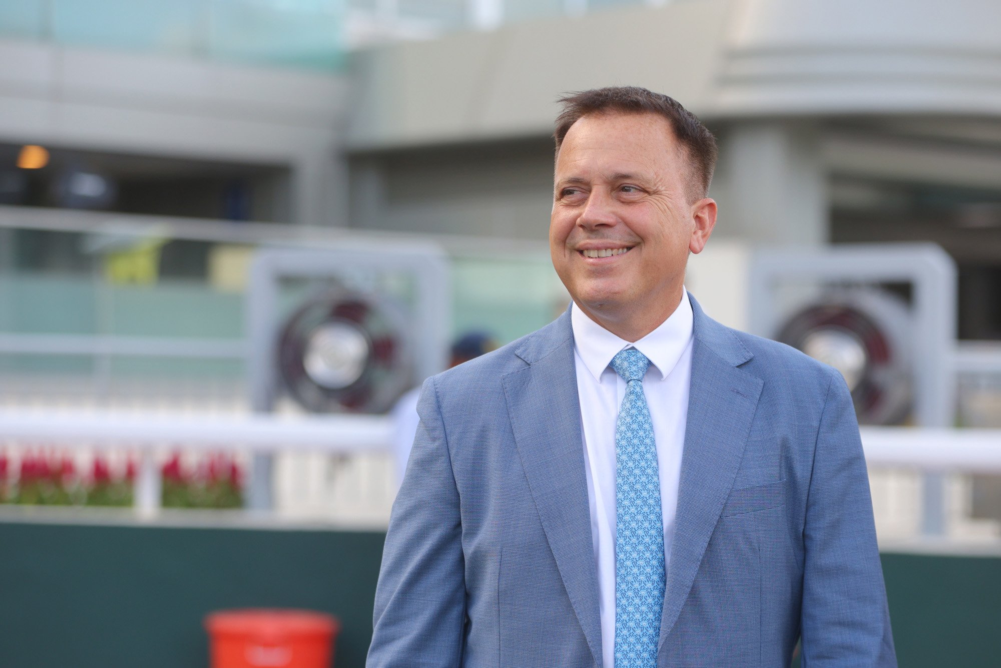 Caspar Fownes has trained two BMW Hong Kong Derby winners (Pic - HKJC)