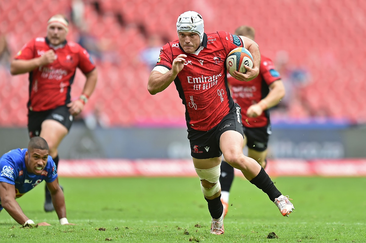 Henco van Wyk of the Lions during the United Rugby Championship 2024/25 match between Emirates Lions and Stormers (Pic - Zondi/BackpagePix)