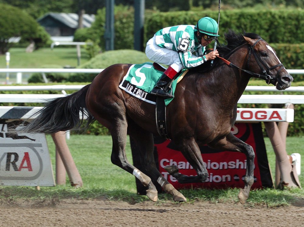 The outstanding War Front in action (Pic - Claiborne Farm)